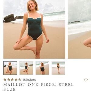 Albion Mailout One Piece in Steel Blue